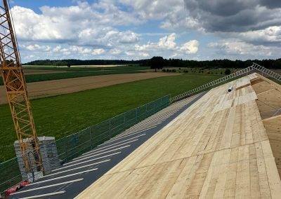 Bedachung aus Holz mit Dampfsperre bei München