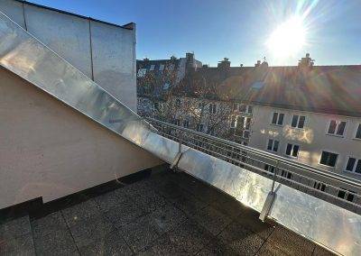 Dachloggia und Dachterrasse